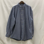【中古】【古着】NAUTICA チェック シャツ ブルー XXLサイズ