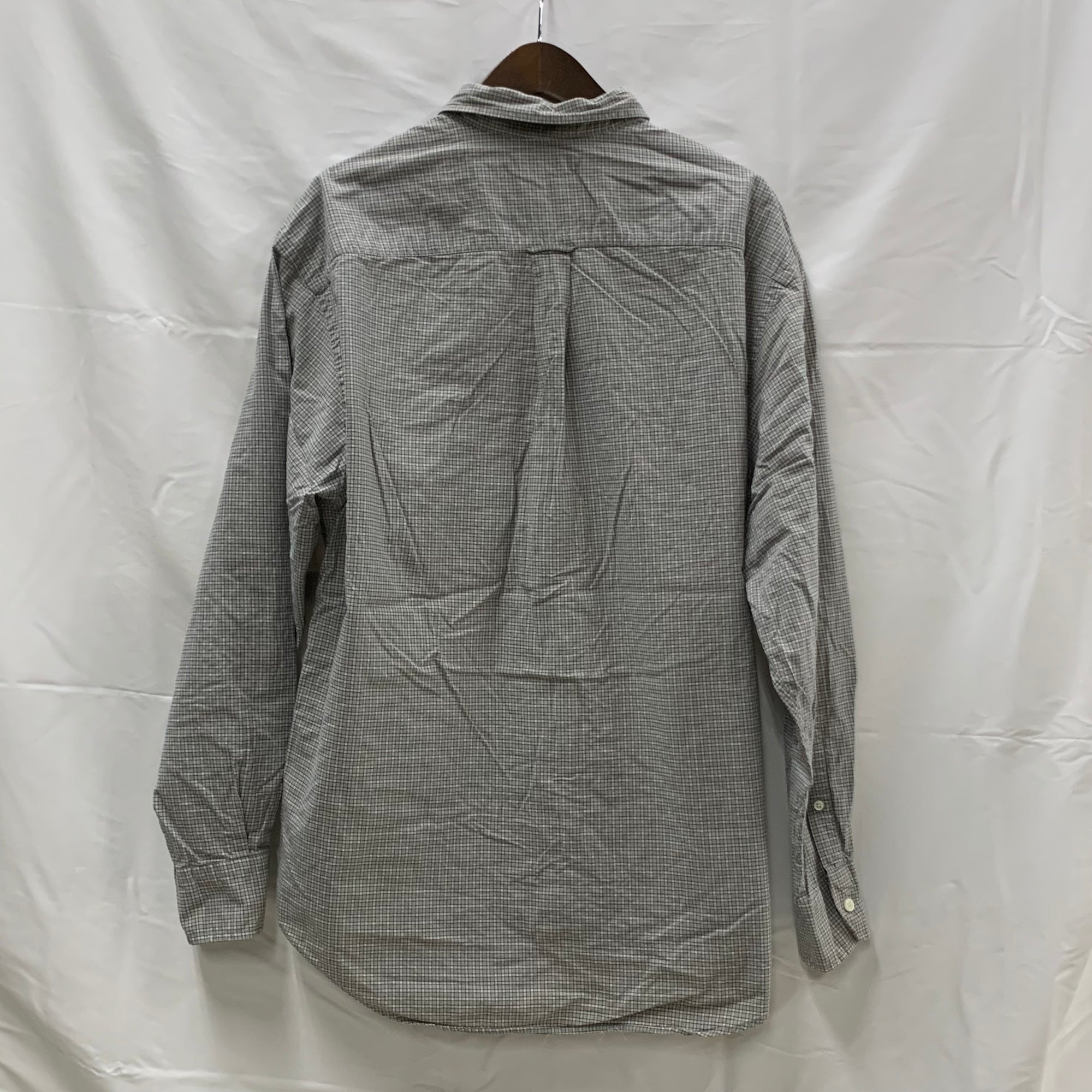 【中古】【古着】NAUTICA チェック シャツ グレー XLサイズ