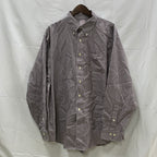 【中古】【古着】Brooks Brothers チェック シャツ ダークブラウン XLサイズ