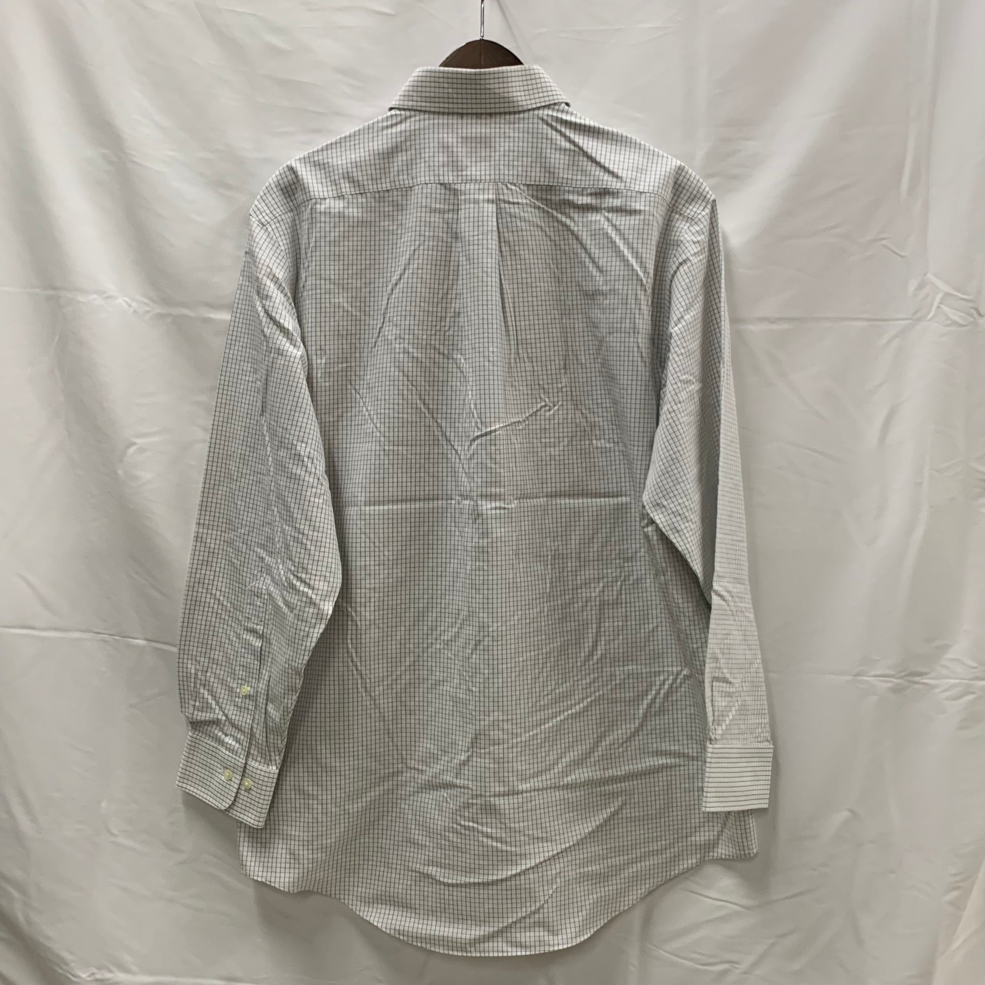 【中古】【古着】Brooks Brothers チェック シャツ ホワイト