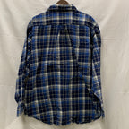 【中古】【古着】Brooks Brothers チェック シャツ ブルー XLサイズ