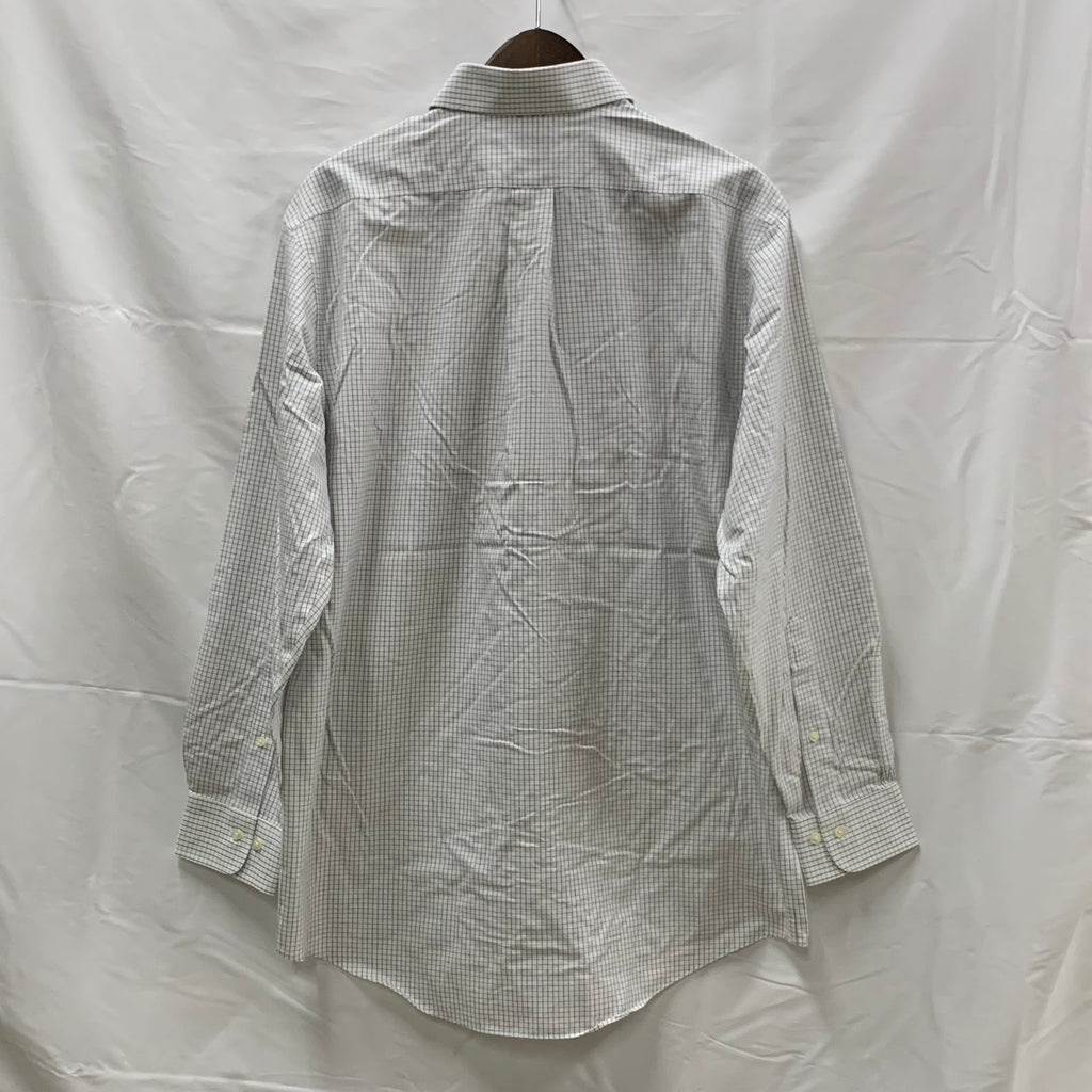 【中古】【古着】Brooks Brothers チェック シャツ ホワイト