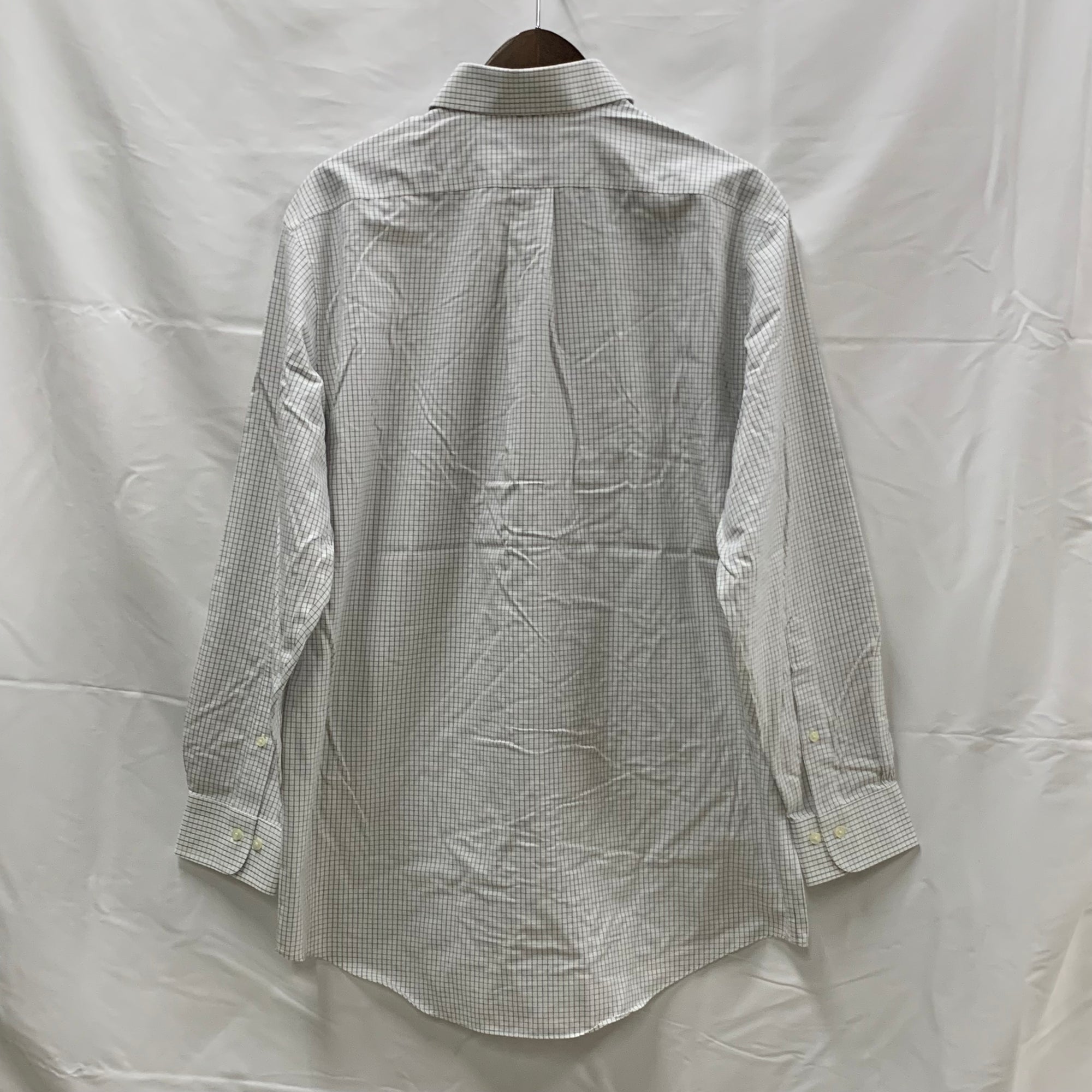 【中古】【古着】Brooks Brothers チェック シャツ ホワイト