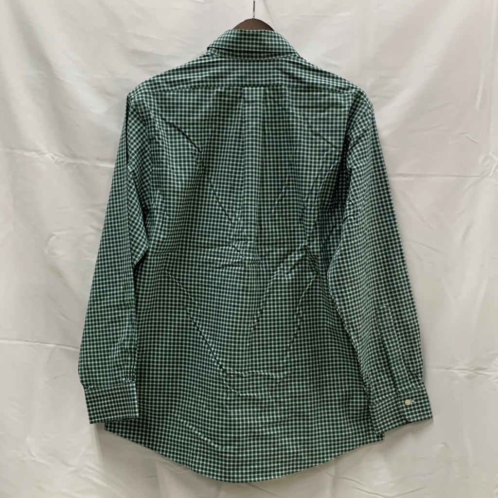 【中古】【古着】Brooks Brothers チェック シャツ グリーン