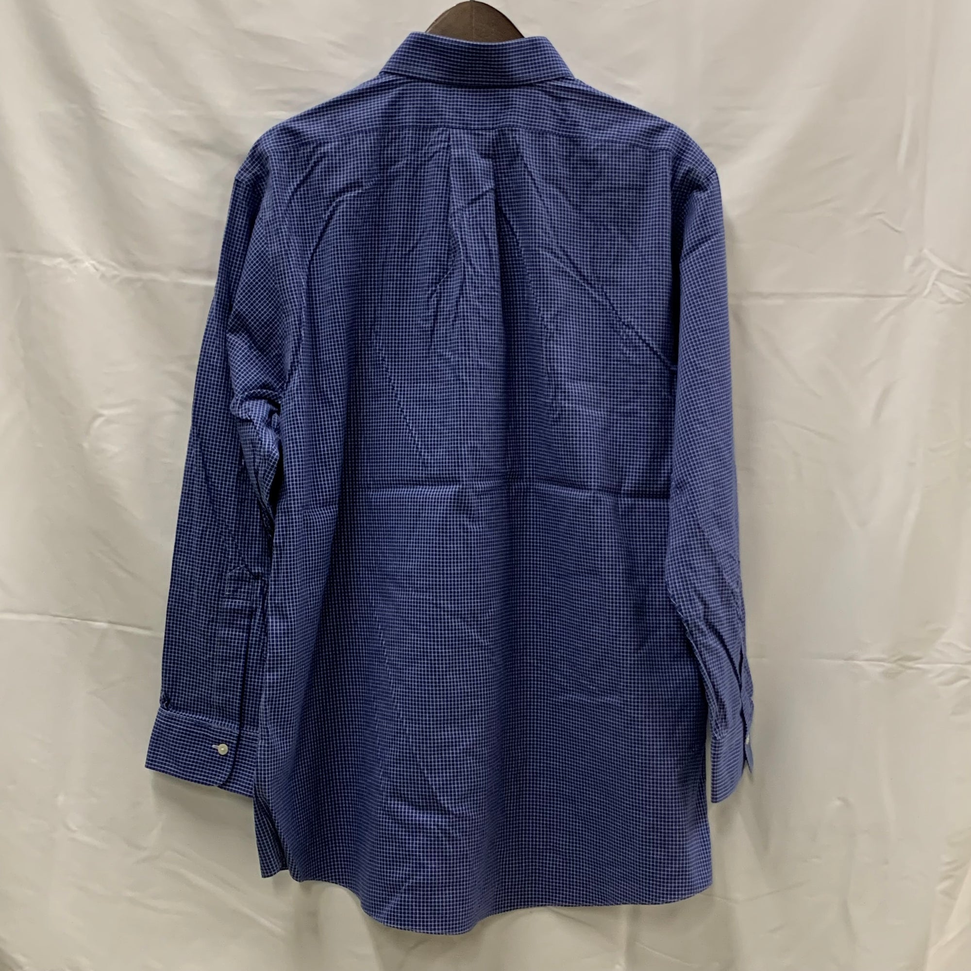 【中古】【古着】Brooks Brothers チェック シャツ ブルー