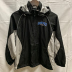 【中古】【古着】Umbro ワンポイント ジャケット ブラック×グレー 140サイズ