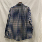 【中古】【古着】Brooks Brothers チェック シャツ ブルー XLサイズ