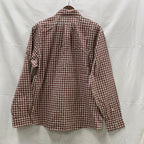 【中古】【古着】Brooks Brothers チェック シャツ ブラウン Lサイズ