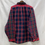 【中古】【古着】Brooks Brothers チェック シャツ レット×ネイビー XXLサイズ