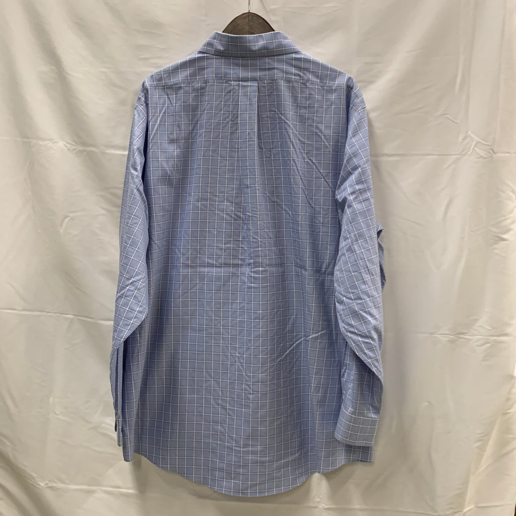 【中古】【古着】Brooks Brothers チェック シャツ ライトブルー