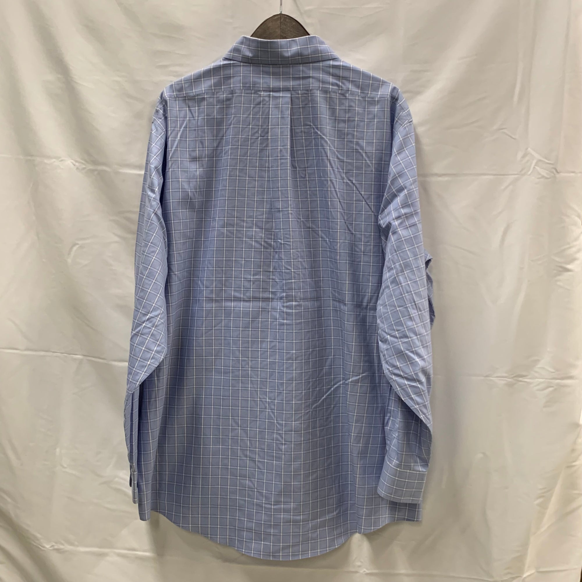 【中古】【古着】Brooks Brothers チェック シャツ ライトブルー