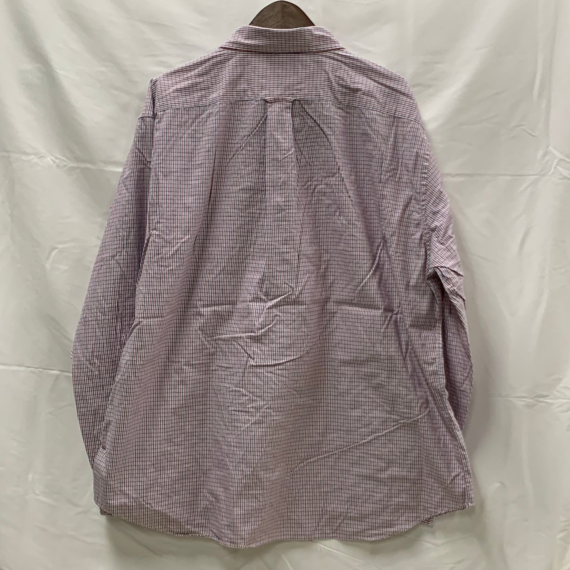 【中古】【古着】NAUTICA チェック シャツ レット×ブルー XXLサイズ