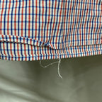 【中古】【古着】NAUTICA チェック シャツ レット×ブルー XXLサイズ