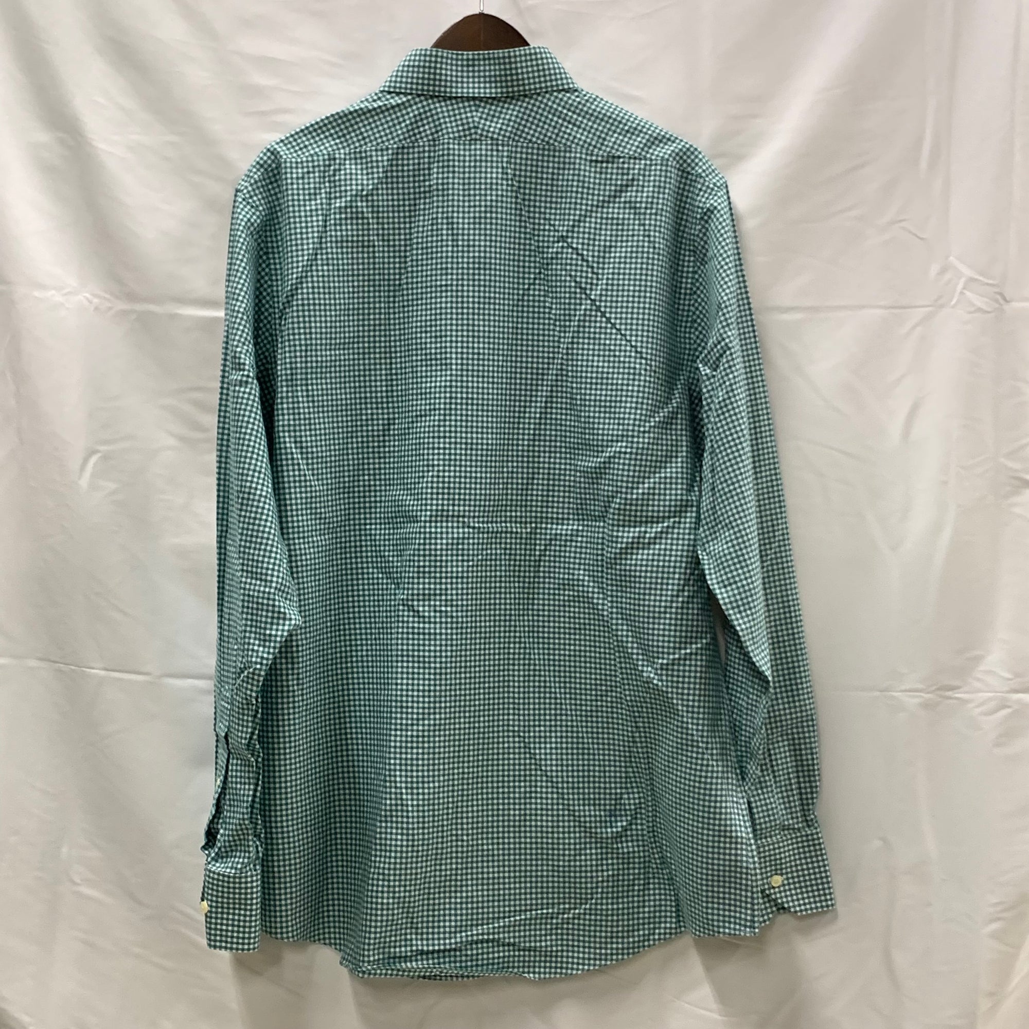 【中古】【古着】Brooks Brothers チェック シャツ グリーン