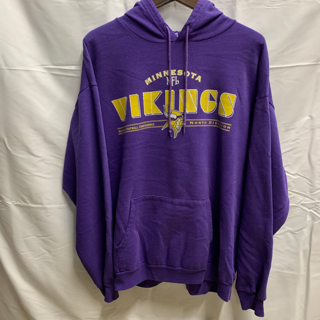 【中古】【古着】NFL ロゴ スウェットパーカー パープル