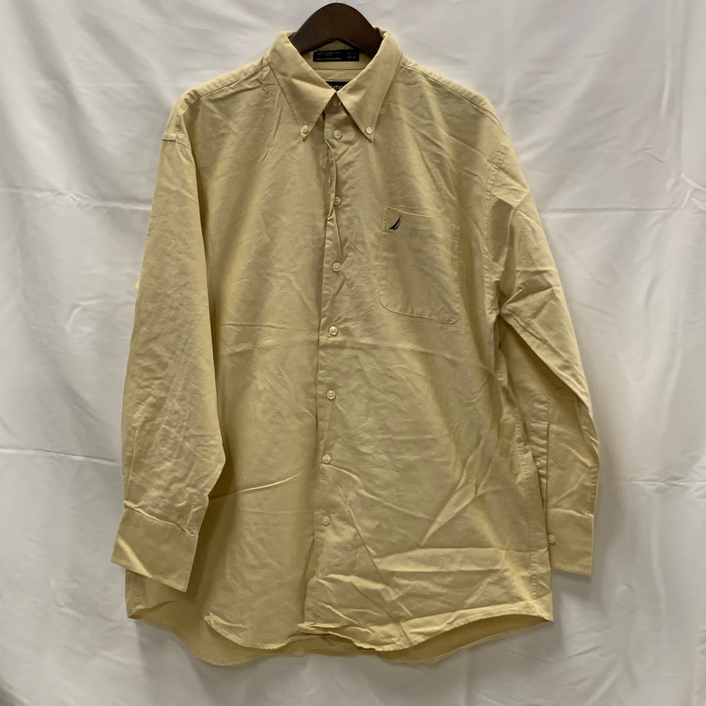 【中古】【古着】NAUTICA ワンポイント シャツ アイボリー
