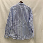 【中古】【古着】NAUTICA ストライプ シャツ ライトブルー Mサイズ