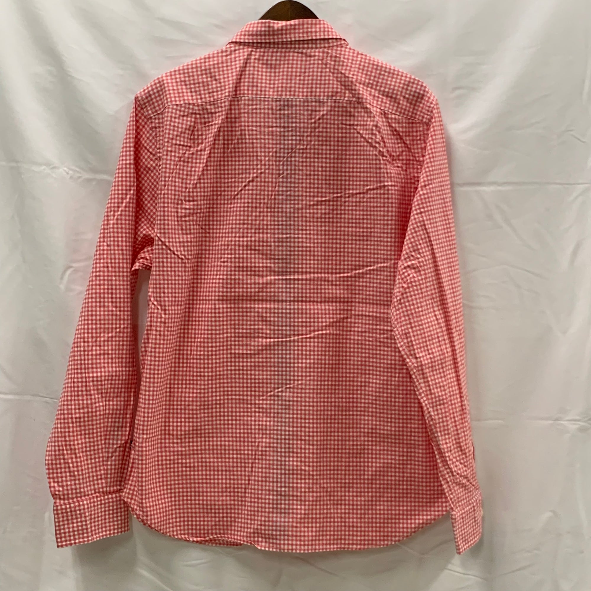 【中古】【古着】NAUTICA チェック シャツ ピンク Lサイズ