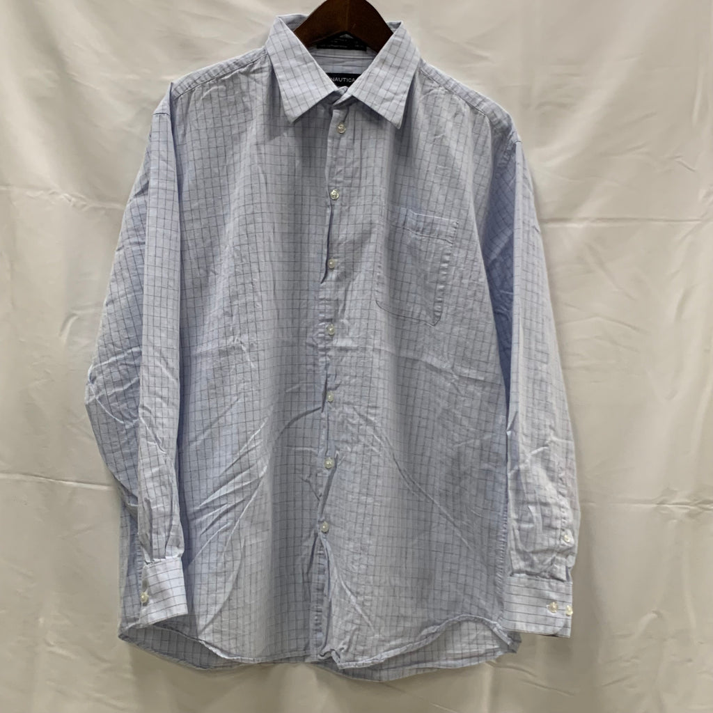 【中古】【古着】NAUTICA チェック シャツ ライトブルー