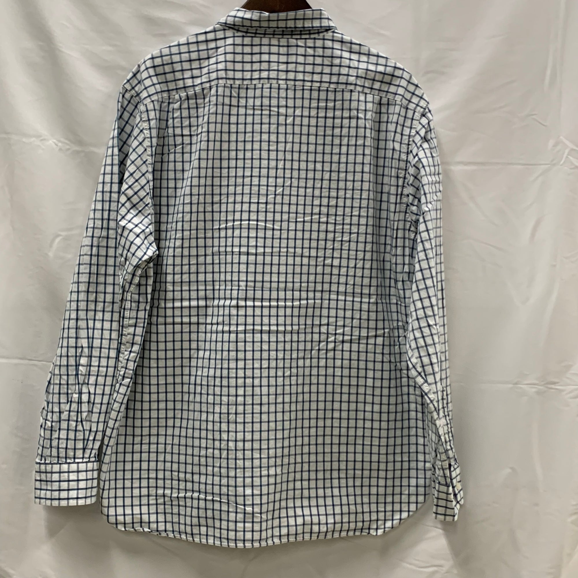 【中古】【古着】NAUTICA チェック シャツ サックス XLサイズ