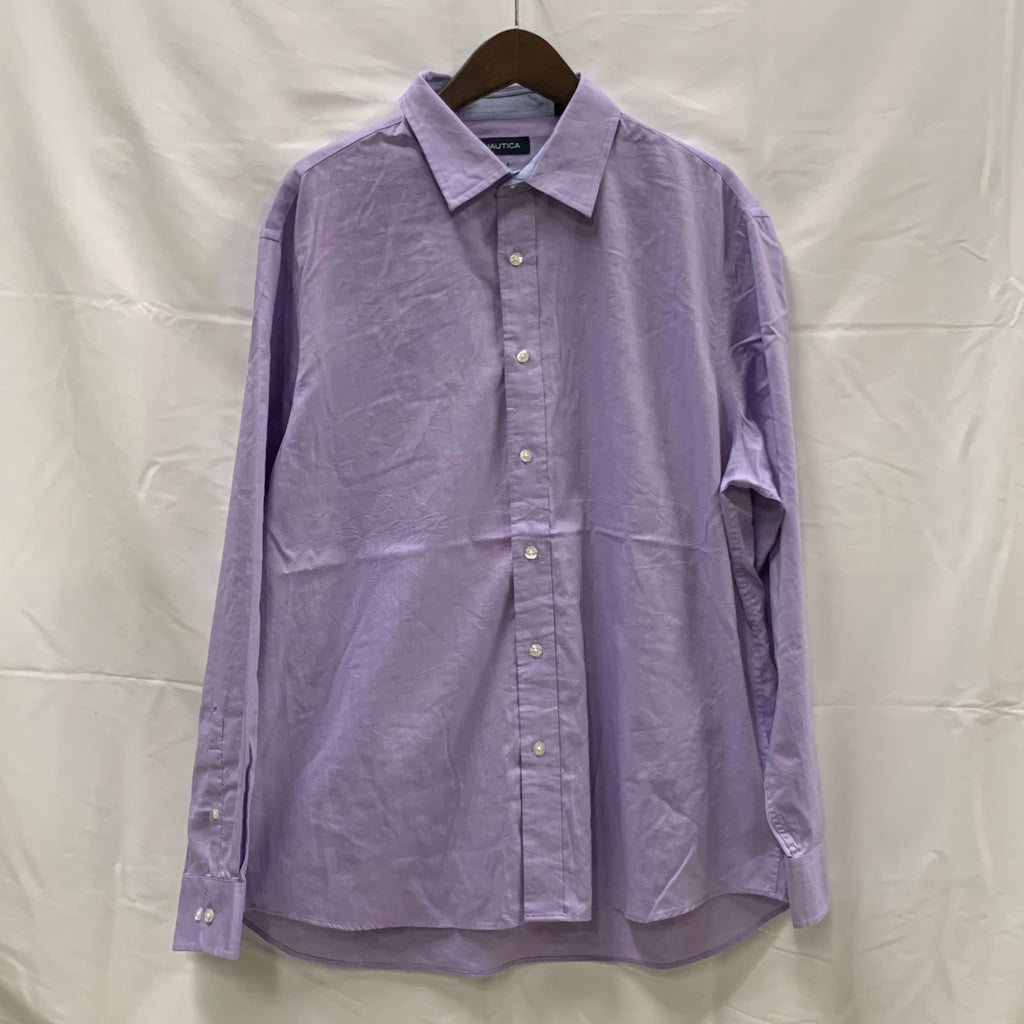 【中古】【古着】NAUTICA 無地 シャツ パープル