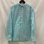 【中古】【古着】NAUTICA チェック シャツ ライトブルー Mサイズ