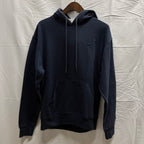 【古着】Champion ロゴ パーカー ネイビー XLサイズ