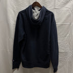 【古着】Champion ロゴ パーカー ネイビー XLサイズ