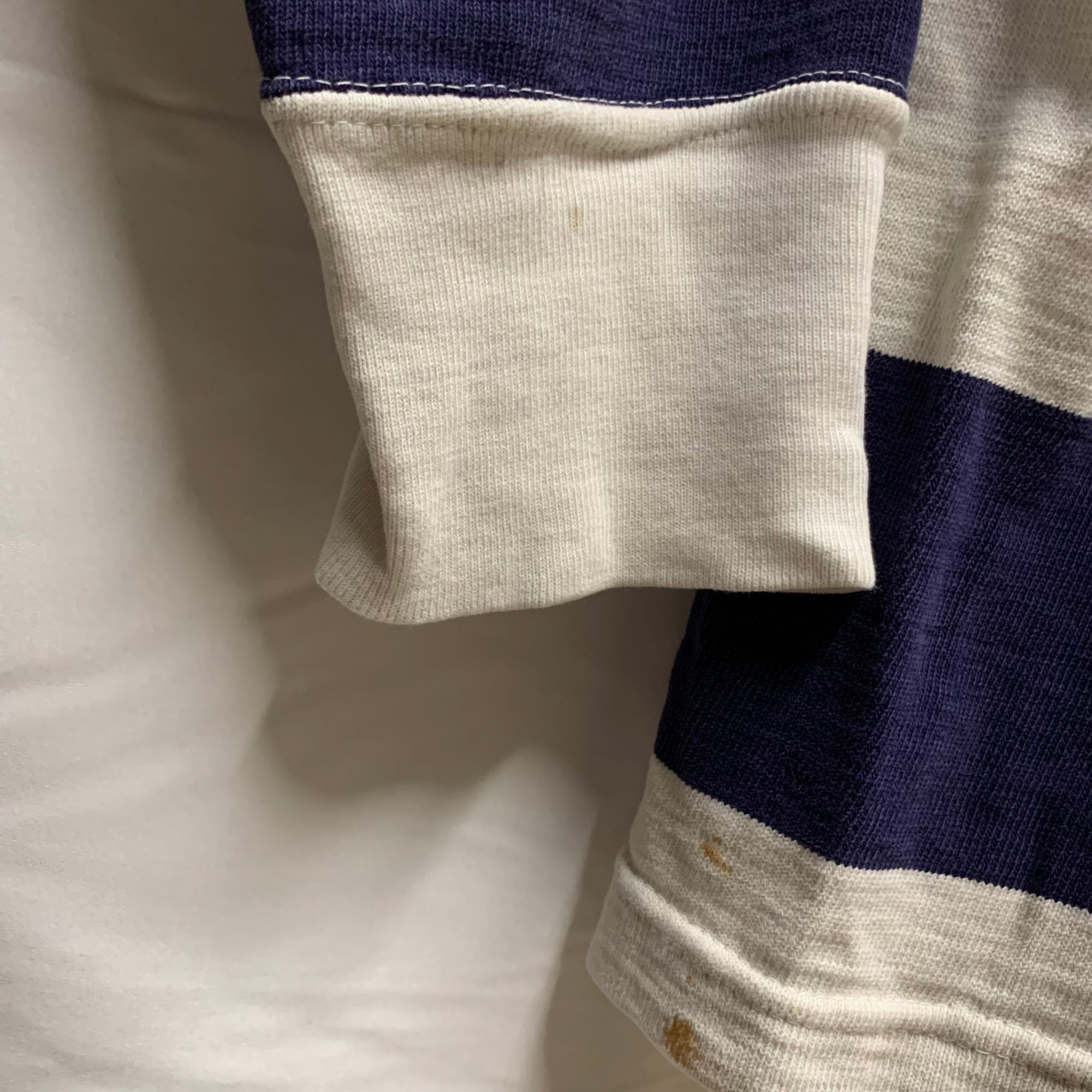 【中古】【古着】Umbro ボーダー L/S カットソー ネイビー×ホワイト