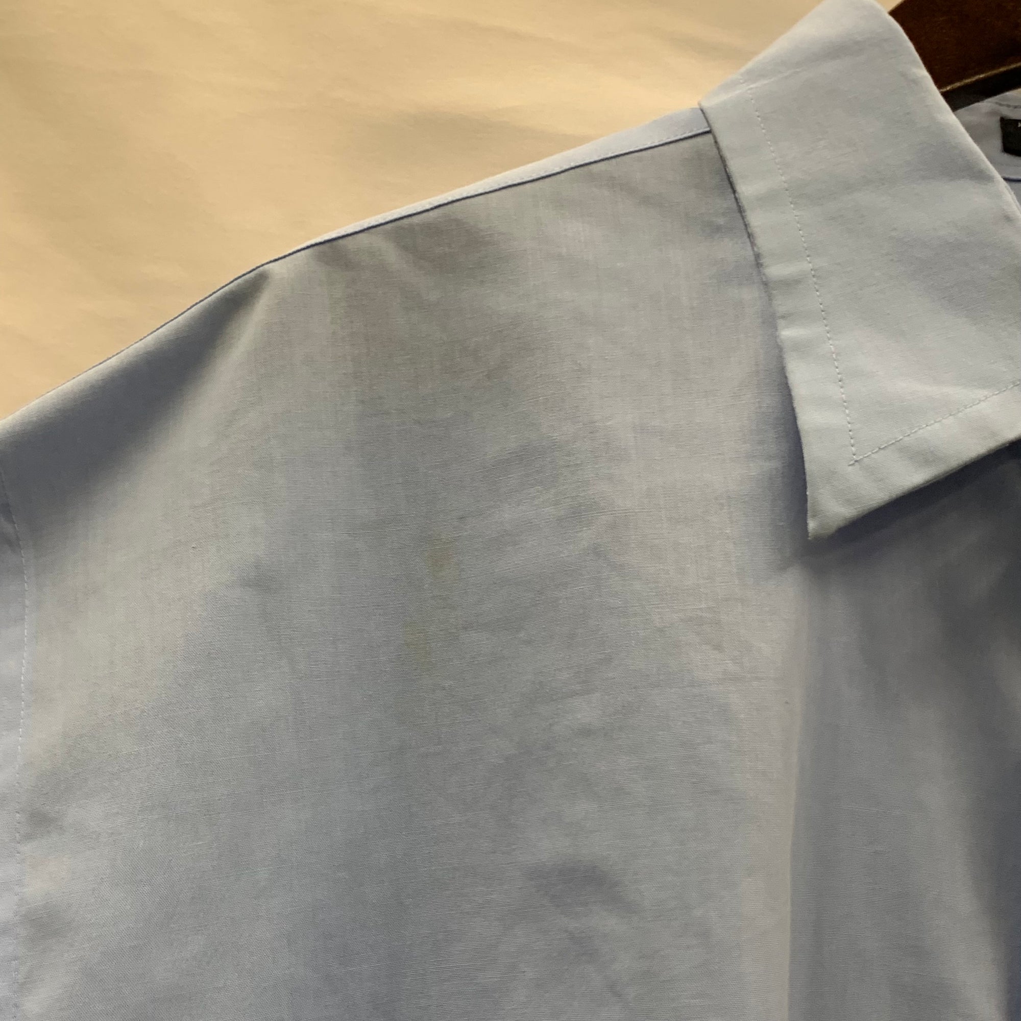 【中古】【古着】NAUTICA 無地 シャツ ライトブルー