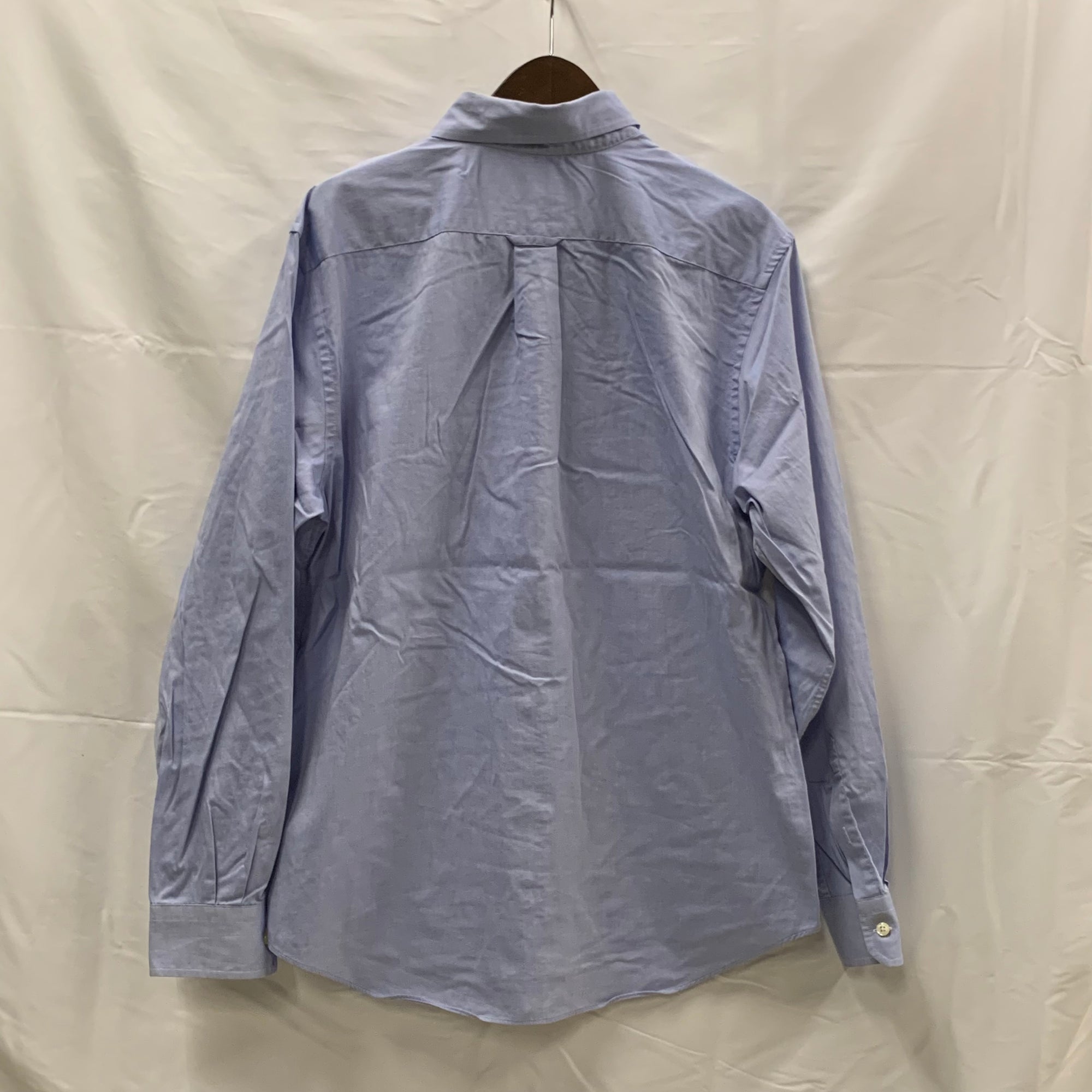 【中古】【古着】NAUTICA 無地 シャツ ライトブルー Lサイズ