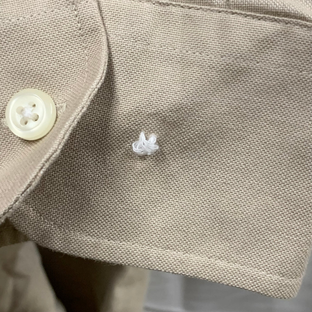 【中古】【古着】NAUTICA ワンポイント シャツ アイボリー