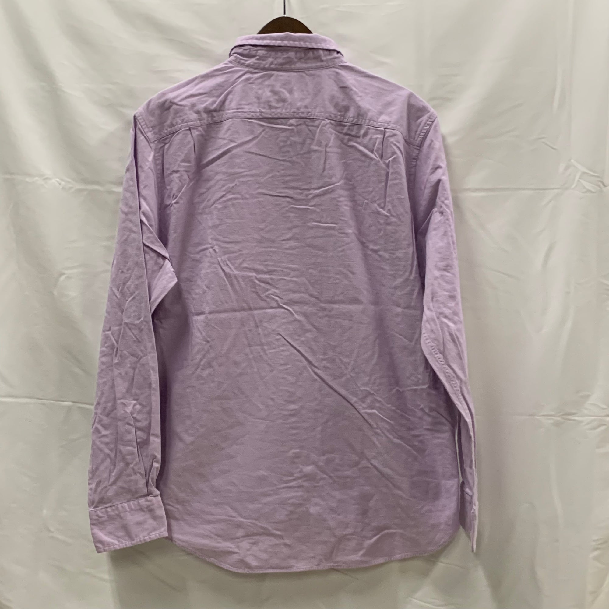 【中古】【古着】NAUTICA ワンポイント シャツ パープル Lサイズ