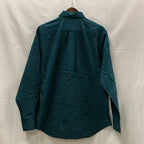 【中古】【古着】NAUTICA チェック シャツ モスグリーン Mサイズ