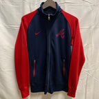 【中古】【古着】NIKE ロゴ トラックジャケット ネイビー×レッド