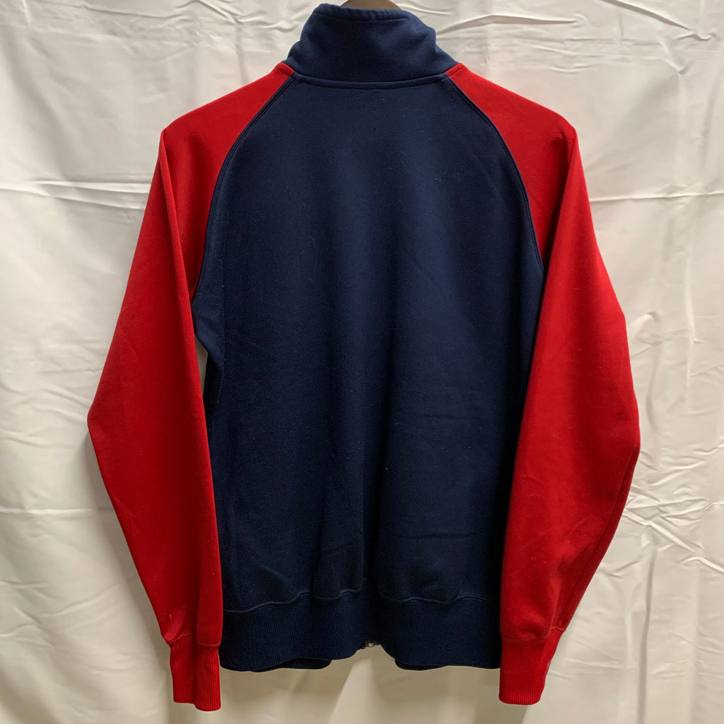 【中古】【古着】NIKE ロゴ トラックジャケット ネイビー×レッド