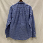 【中古】【古着】NAUTICA チェック シャツ ブルー Mサイズ
