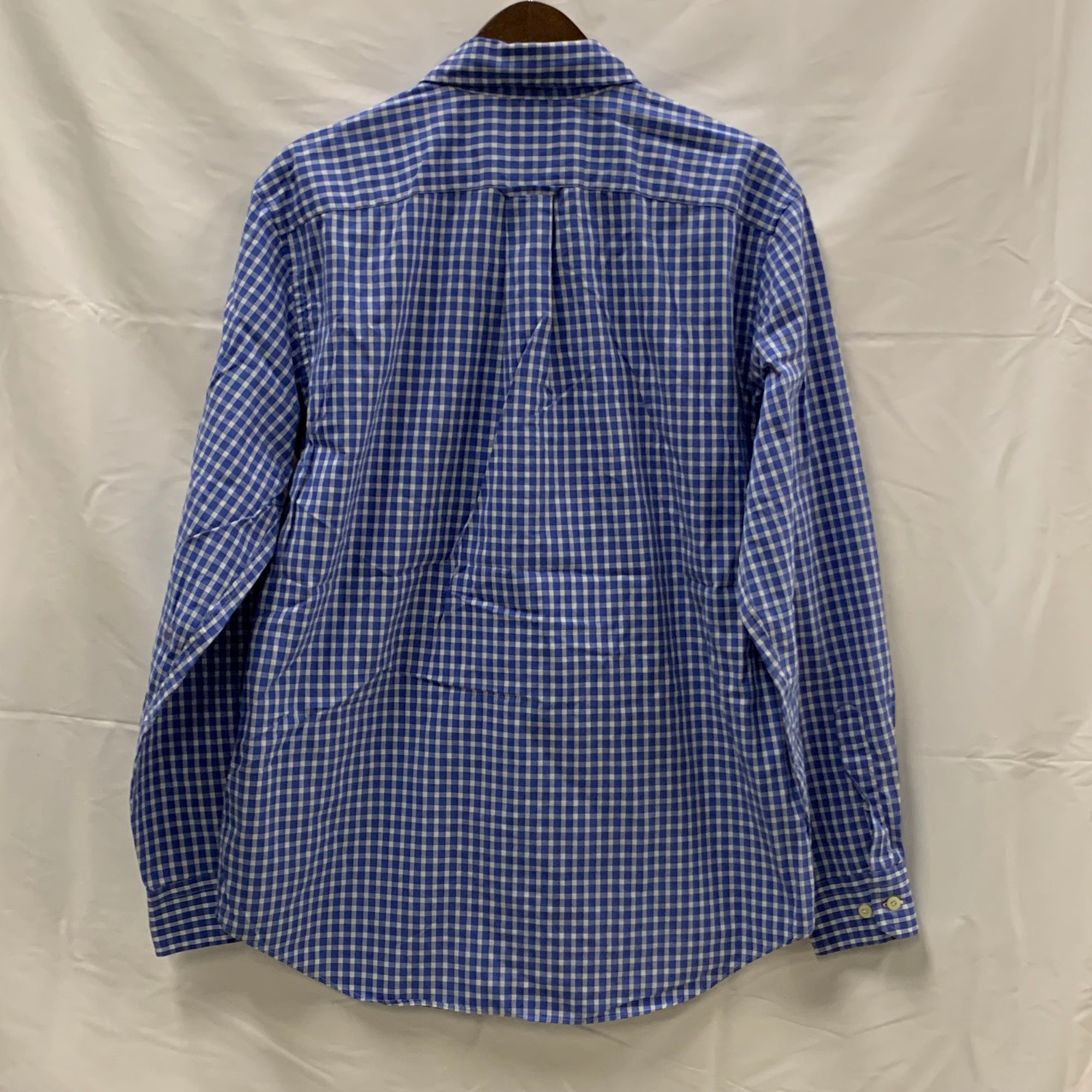 【中古】【古着】NAUTICA チェック シャツ ブルー Mサイズ