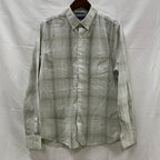 【中古】【古着】NAUTICA チェック シャツ ライトグリーン Lサイズ