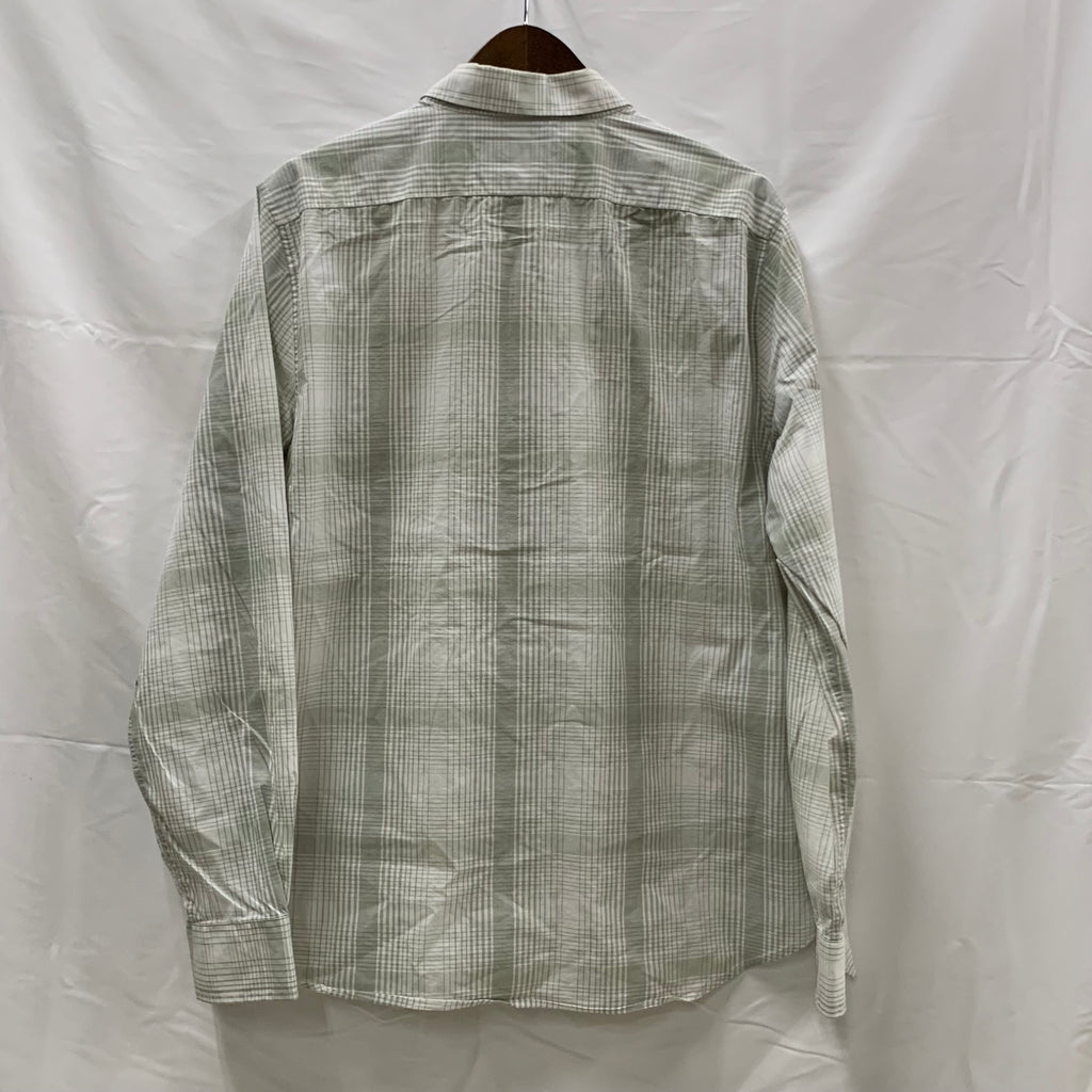 【中古】【古着】NAUTICA チェック シャツ ライトグリーン Lサイズ