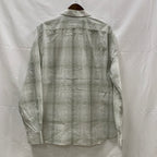 【中古】【古着】NAUTICA チェック シャツ ライトグリーン Lサイズ