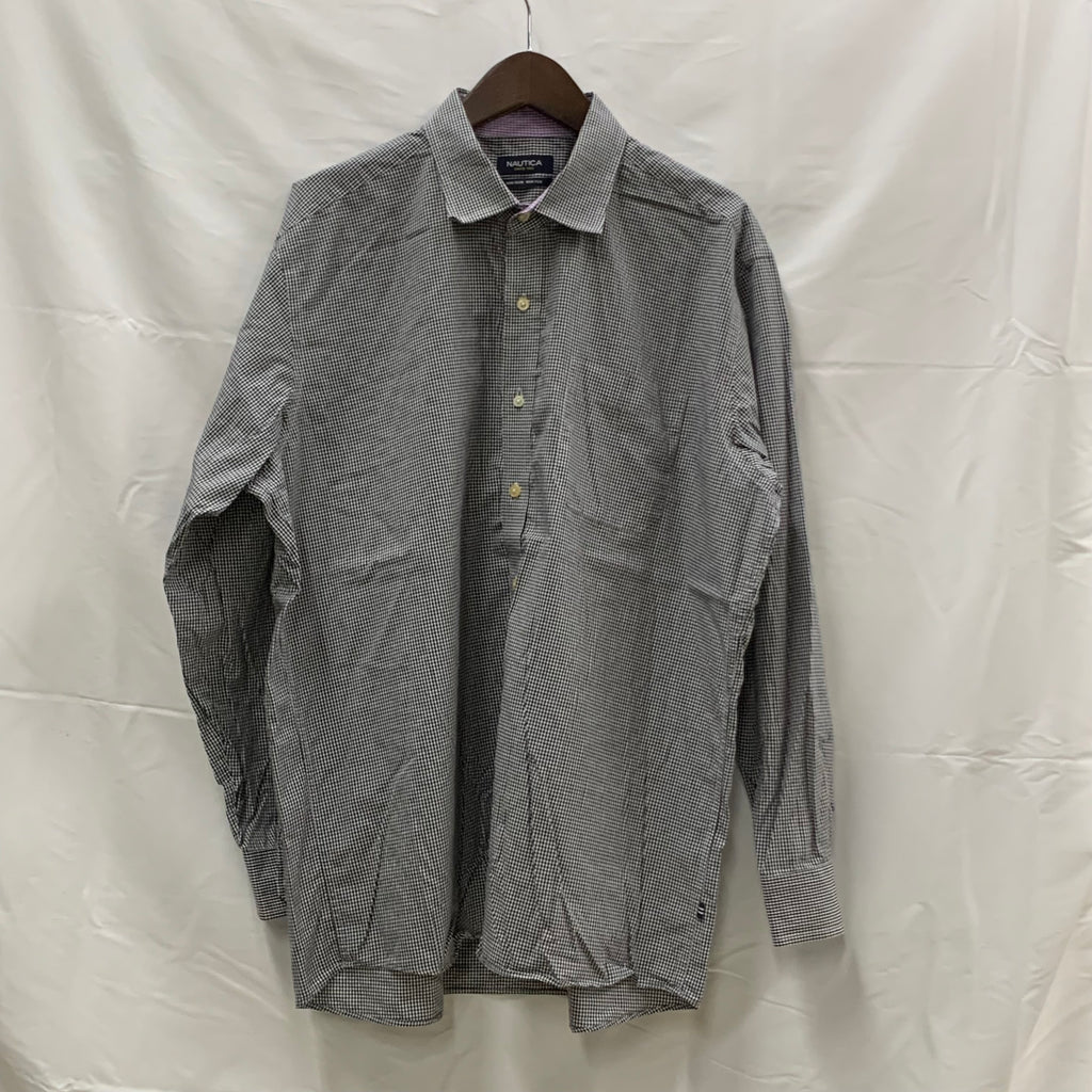 【中古】【古着】NAUTICA チェック シャツ ブラック
