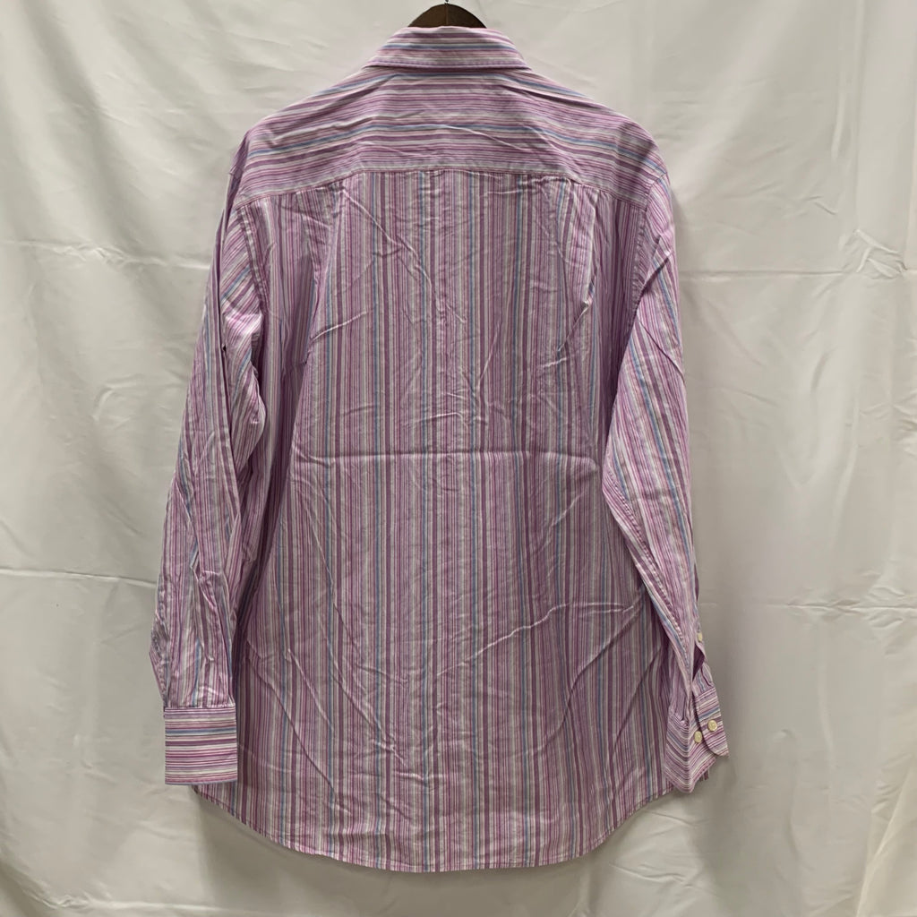 【中古】【古着】NAUTICA ストライプ シャツ ピンク