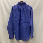 【中古】【古着】NAUTICA 無地 シャツ ブルー Lサイズ