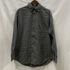 【中古】【古着】ORVIS チェック シャツ ブラック×ブラウン Mサイズ