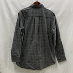【中古】【古着】ORVIS チェック シャツ ブラック×ブラウン Mサイズ
