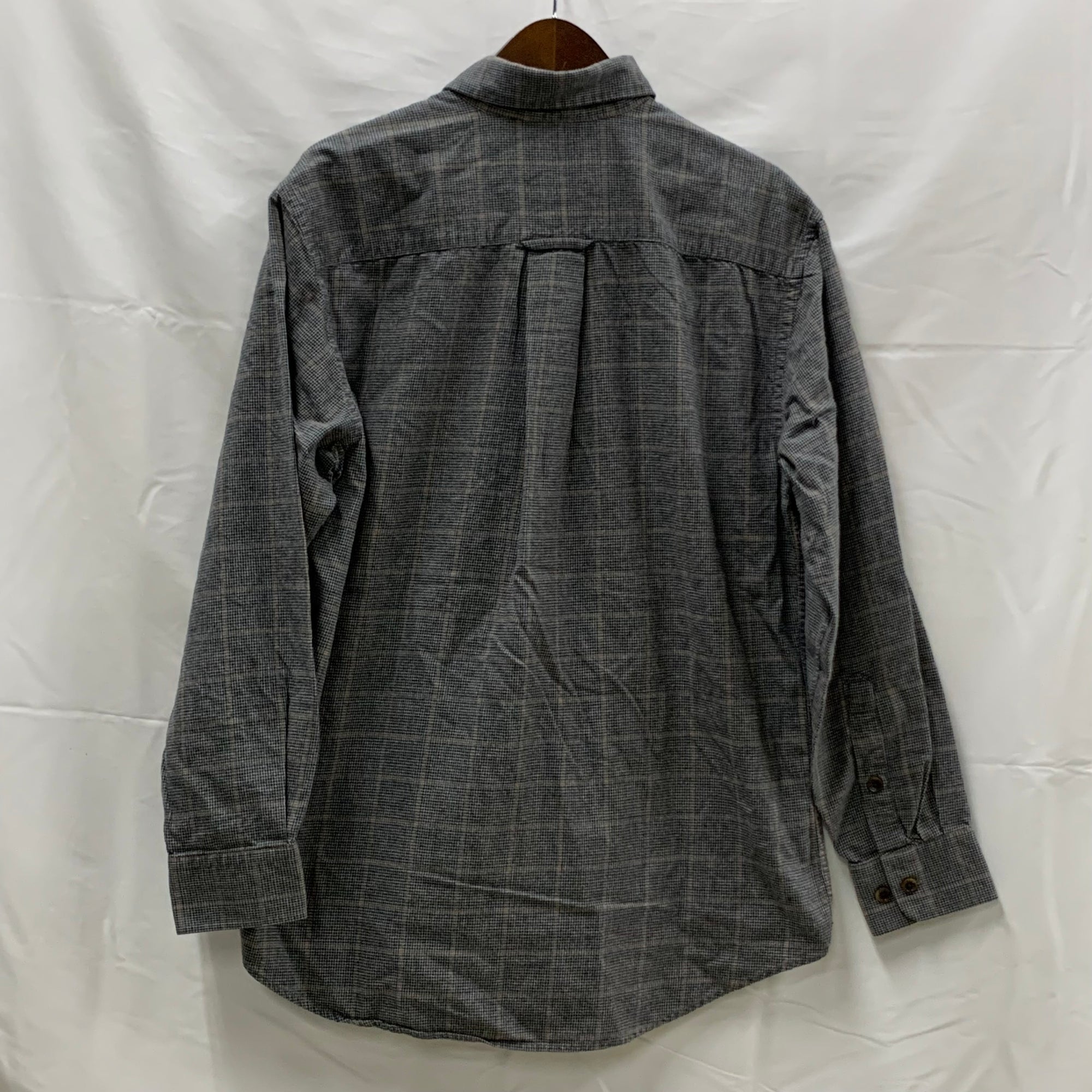 【中古】【古着】ORVIS チェック シャツ ブラック×ブラウン Mサイズ
