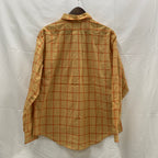 【中古】【古着】Espree D'Cor チェック シャツ オレンジ Lサイズ