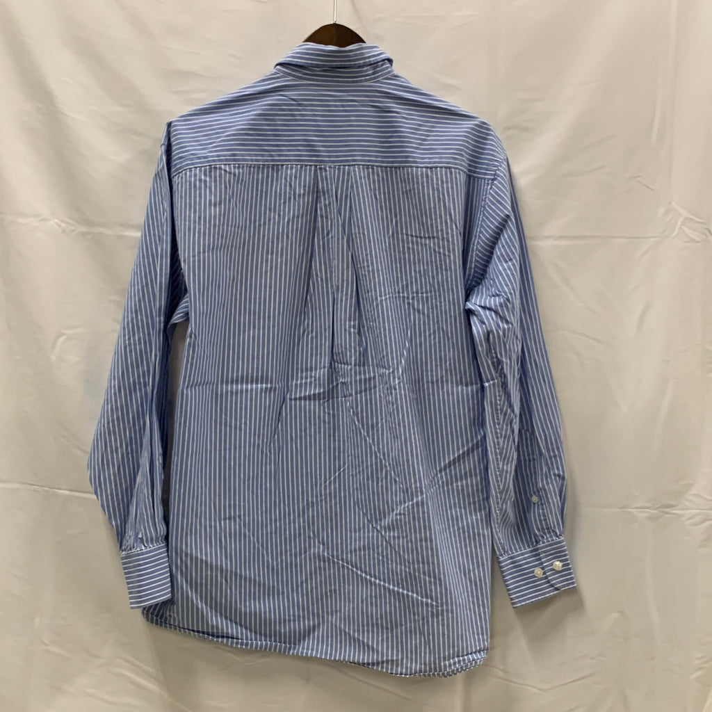 【中古】【古着】NAUTICA ストライプ シャツ ライトブルー