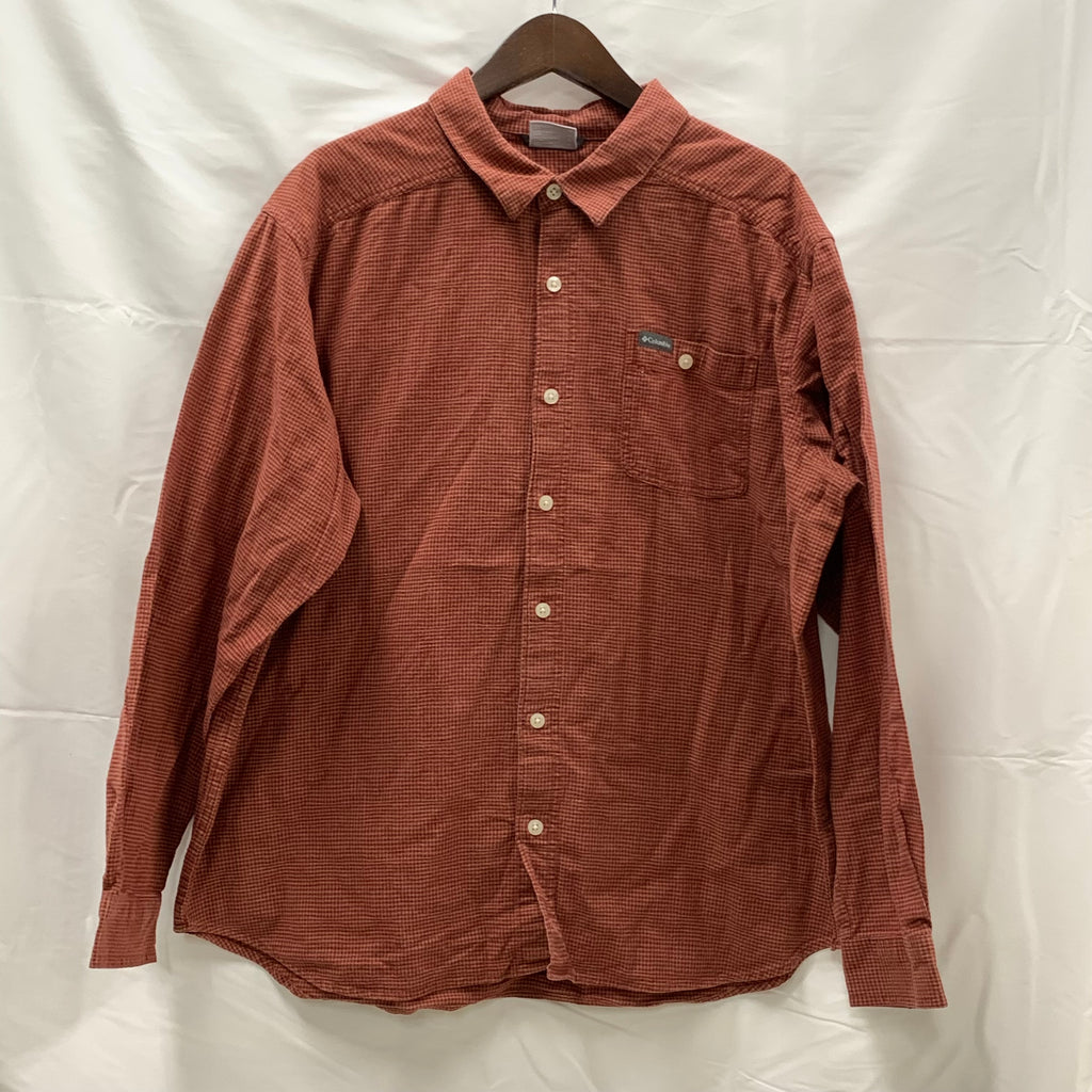 【中古】【古着】Columbia チェック シャツ ブラウン XLサイズ